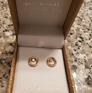 Sterling silver gold earings